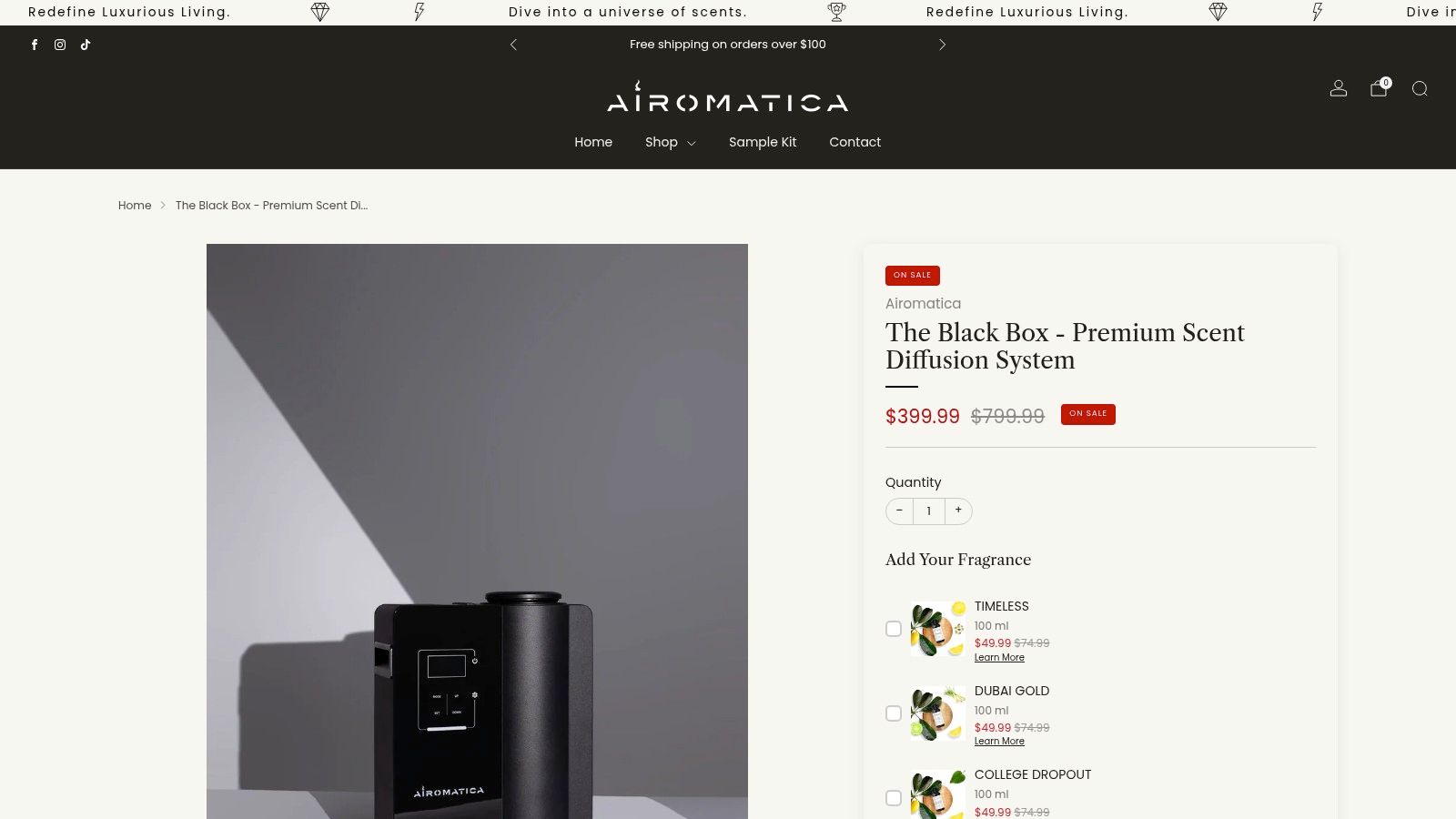 Black Box - Premium Scent Diffusion System