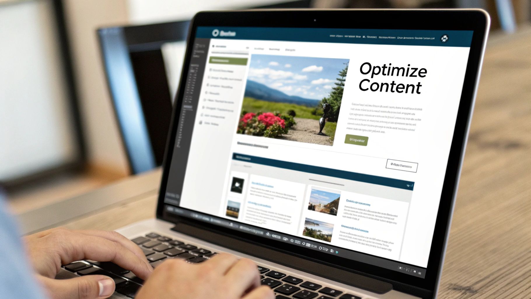 A responsive website design shown on a laptop, tablet, and mobile phone, highlighting local business information.