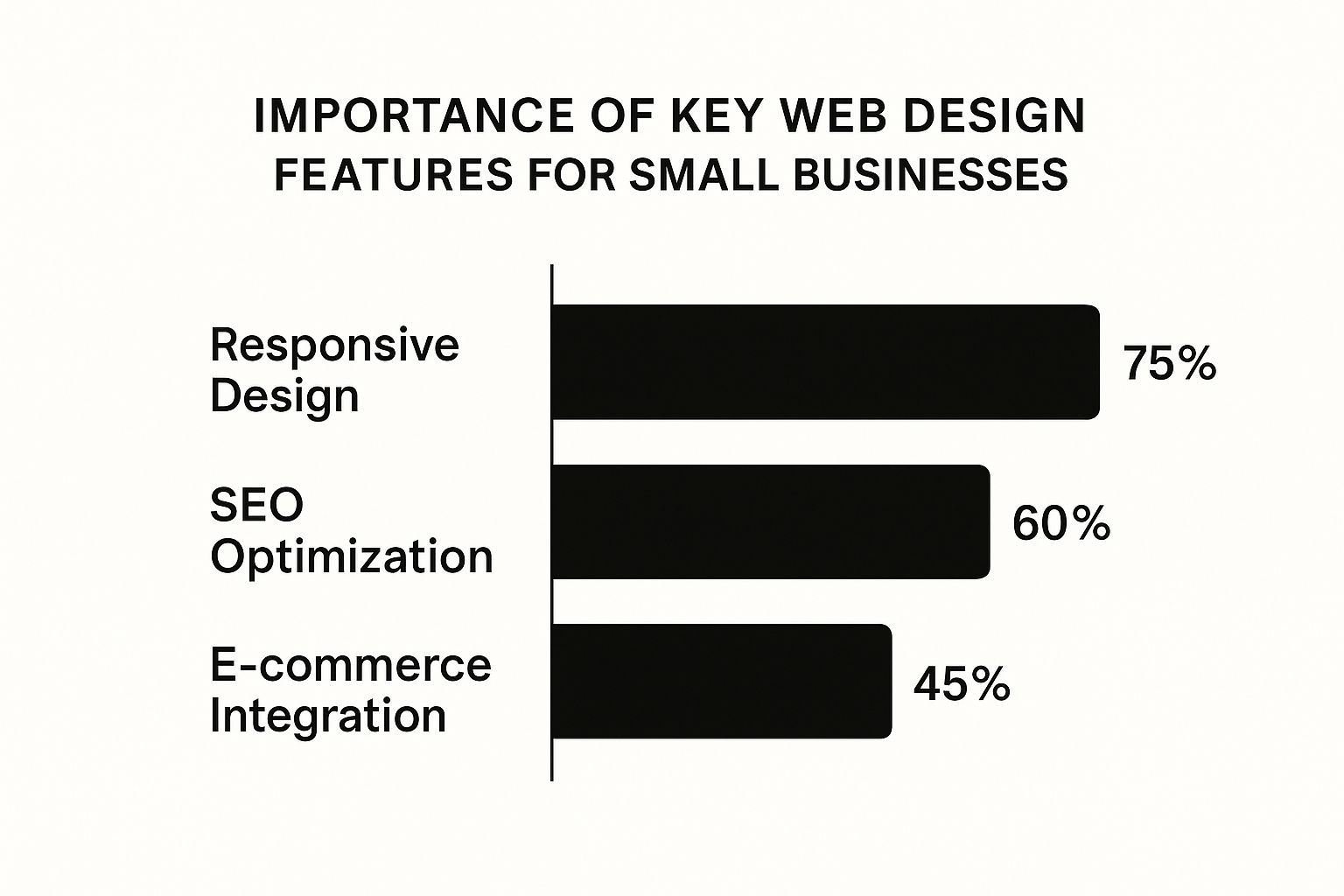 Infographic about affordable web design for small business