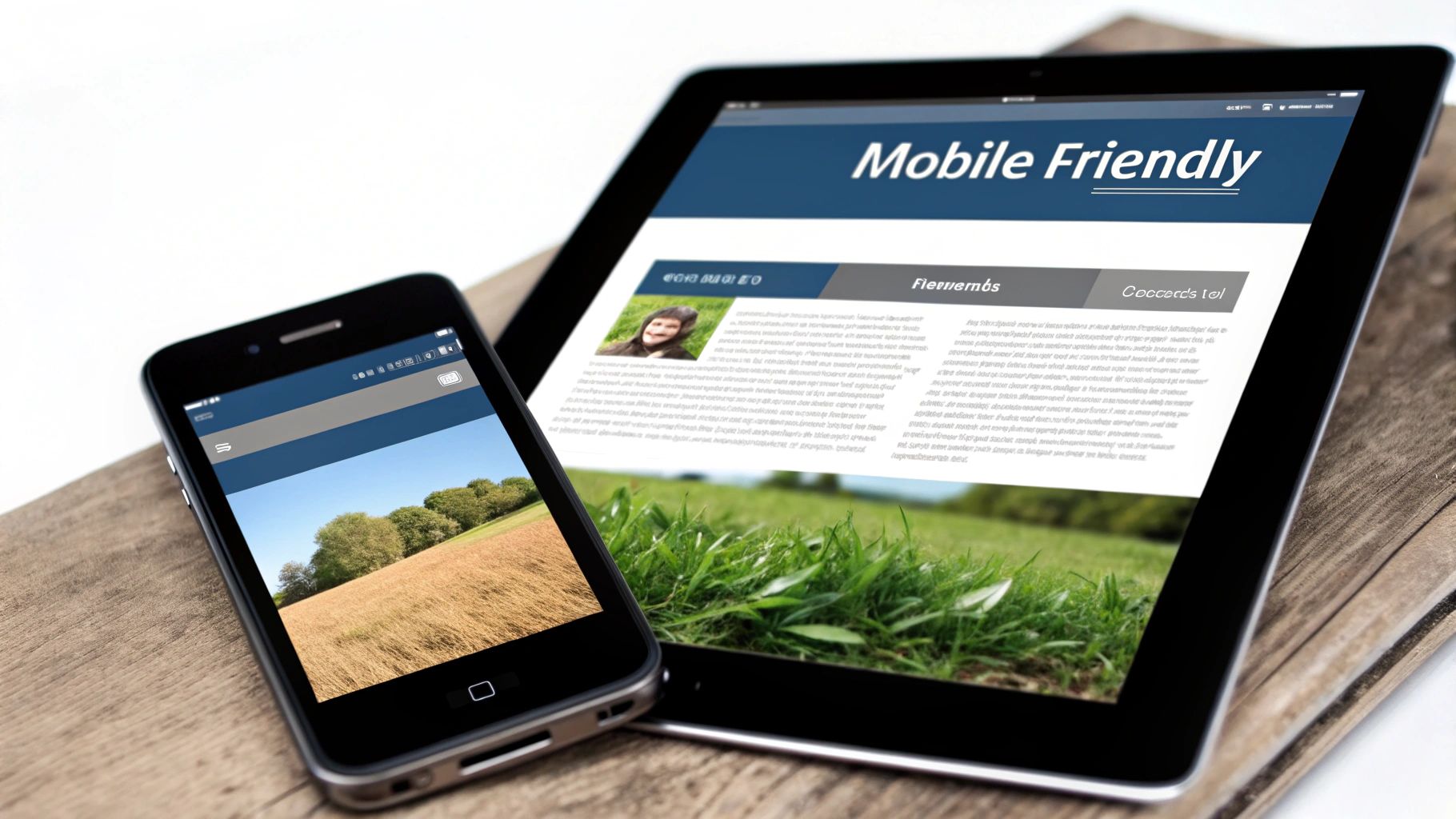 A person holding a smartphone, with a website displayed on the screen that is adapting to the mobile format, illustrating the concept of responsive design.