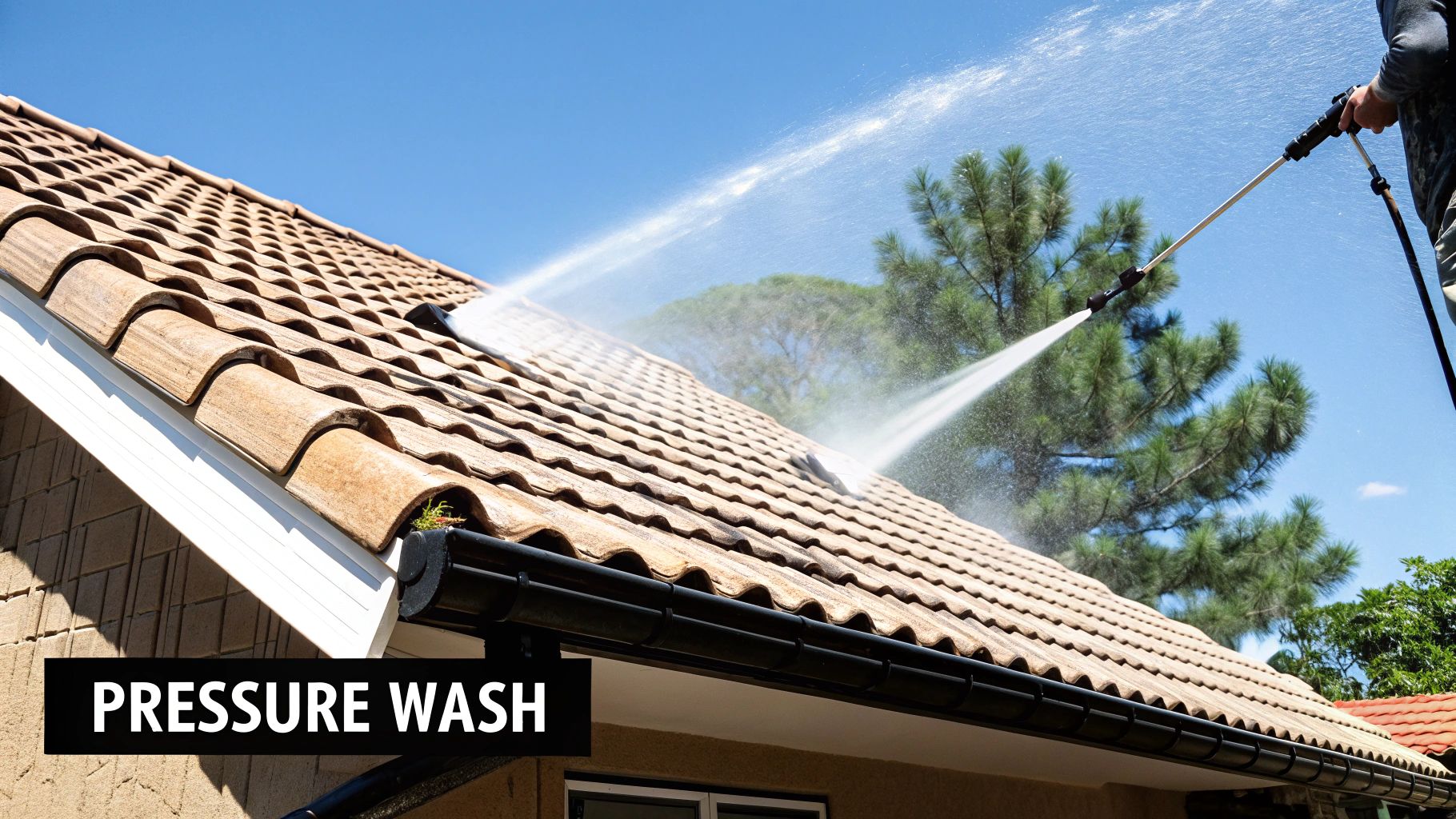 Pressure Washing Roof Cleaning