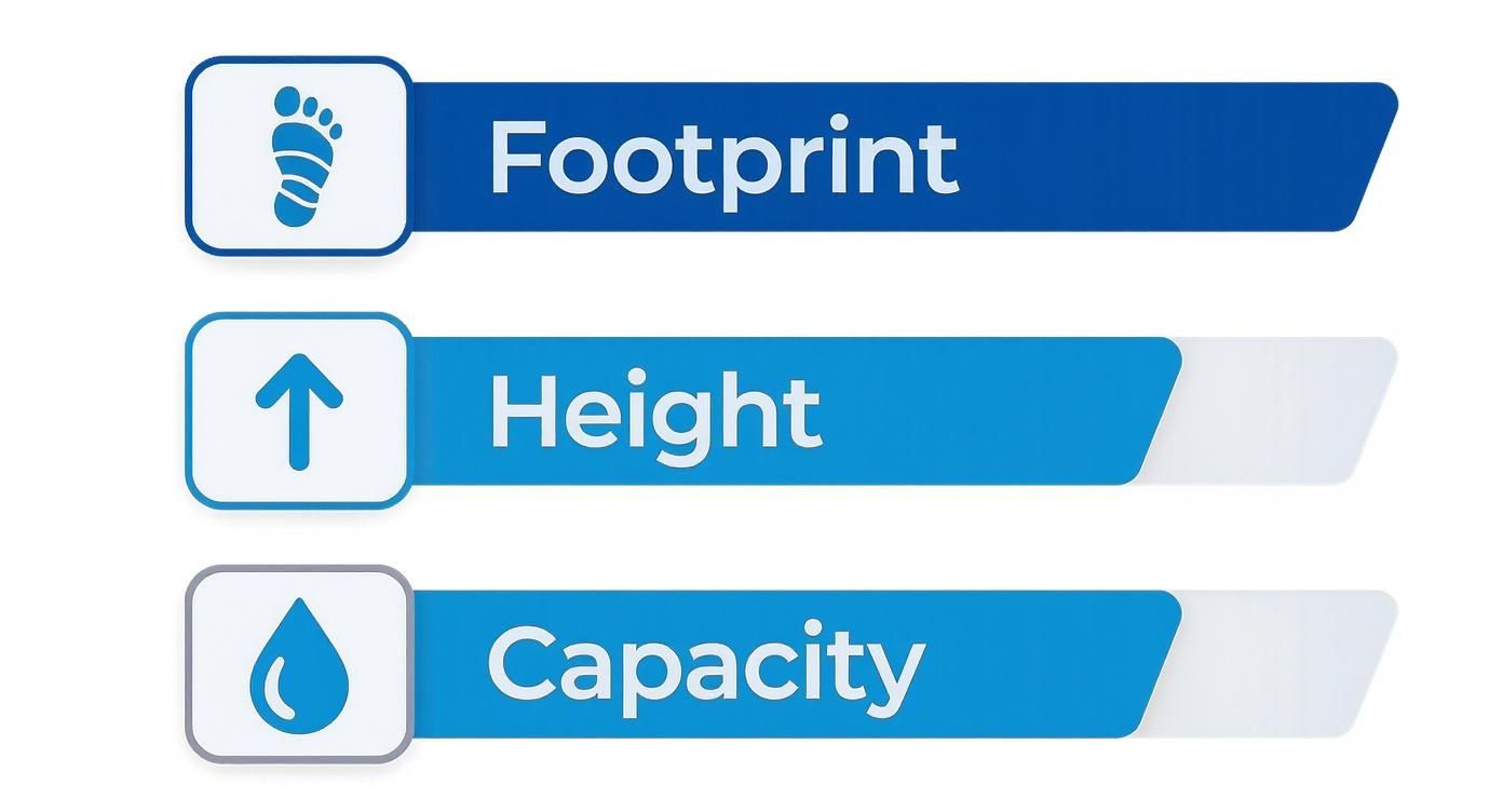 Infographic about dimensions of ibc tote