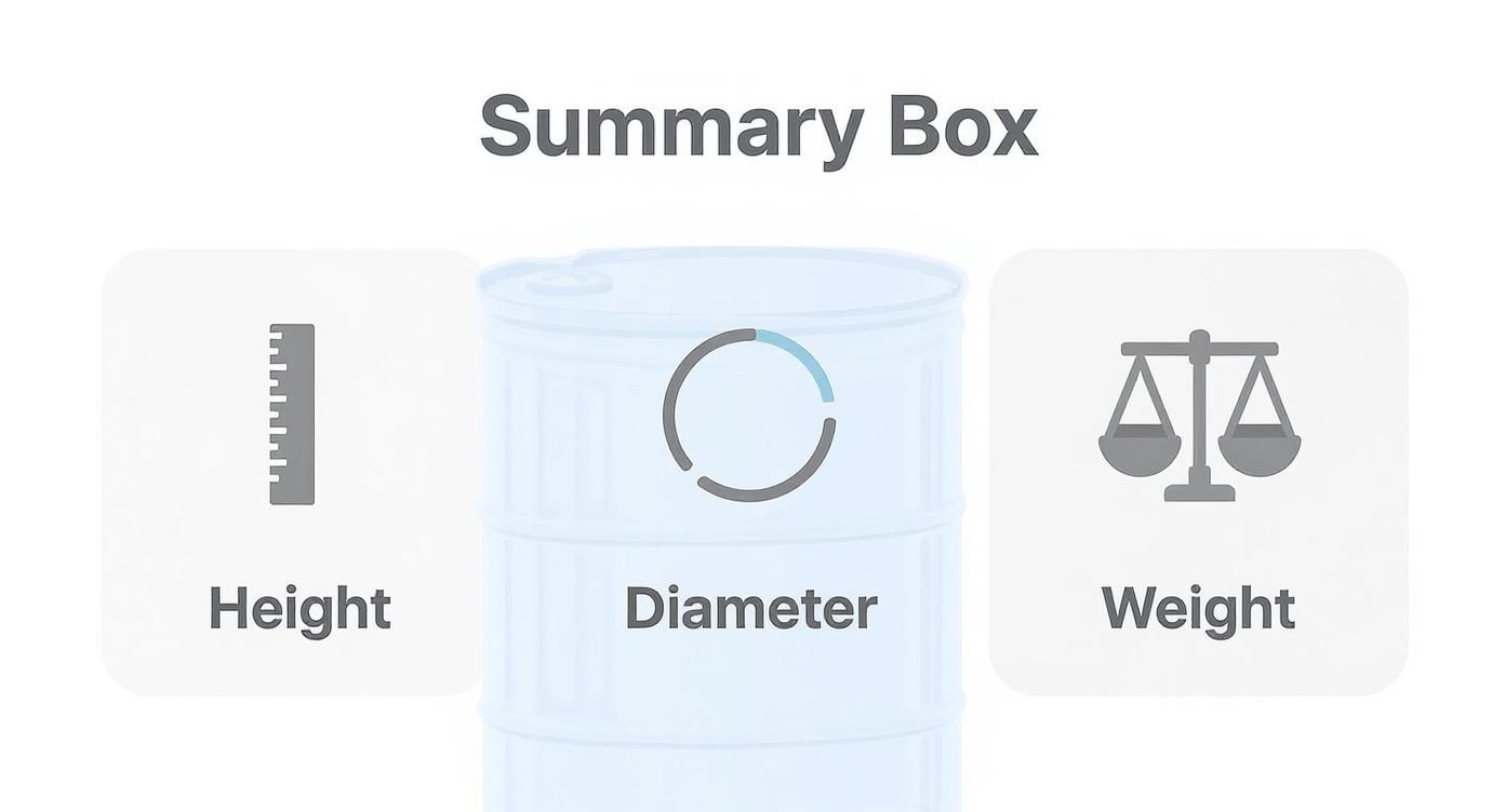 55 Gal Oil Drum Dimensions A Complete Reference Guide Infographic about 55 gal oil drum dimensions