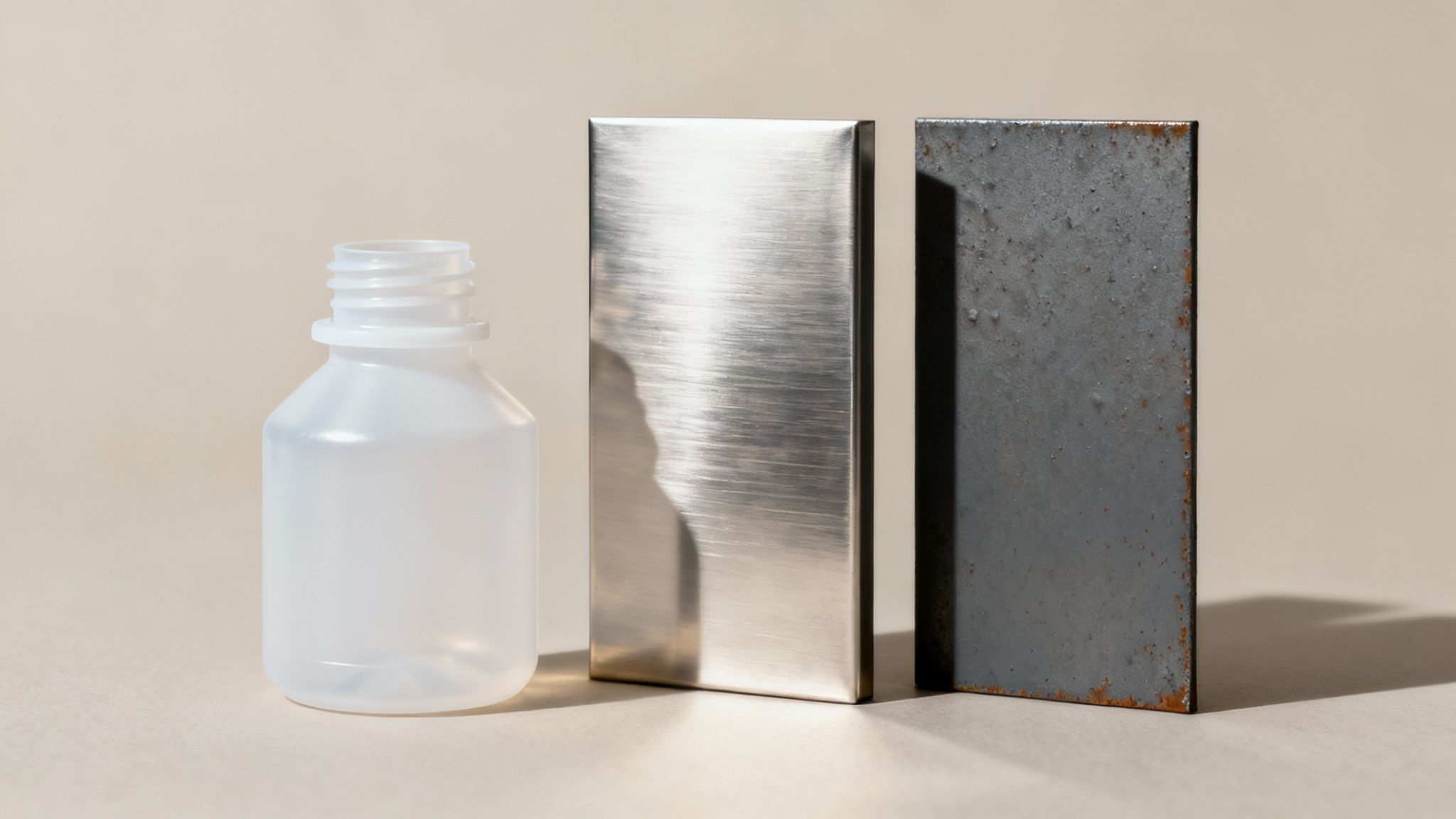 A close-up of a high-density polyethylene plastic texture.