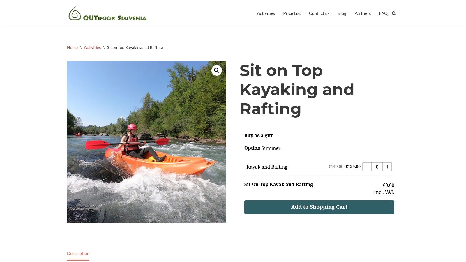 Outdoor Slovenia Activities