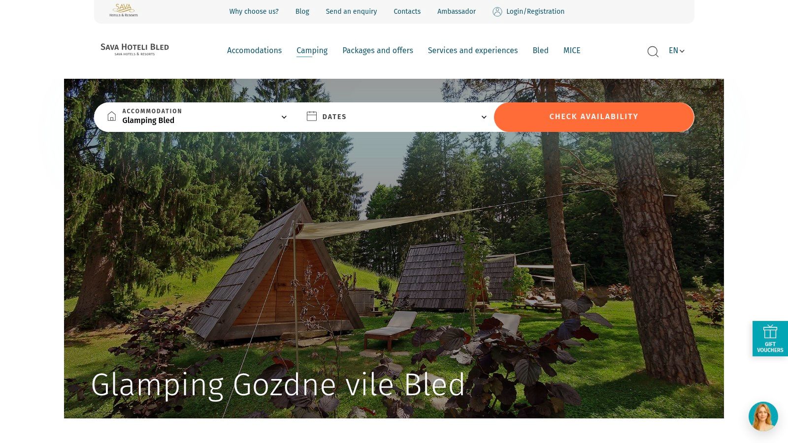 Sava Hotels & Resorts – Glamping Gozdne vile Bled (Camping Bled glamping)