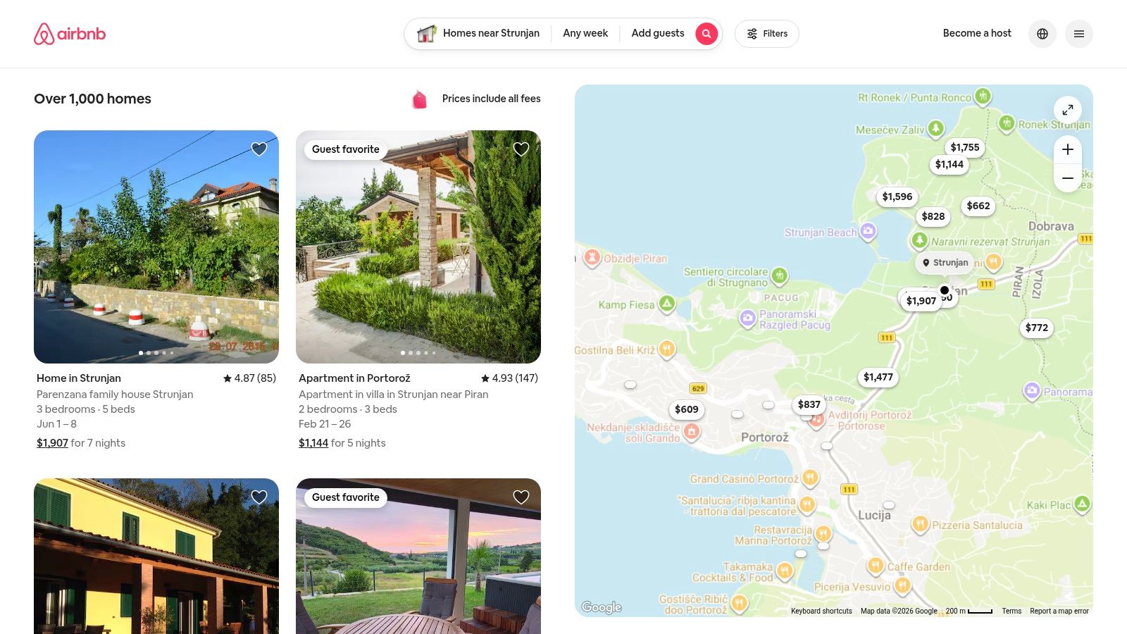 Airbnb – Strunjan stays (private apartments, villas, rooms)