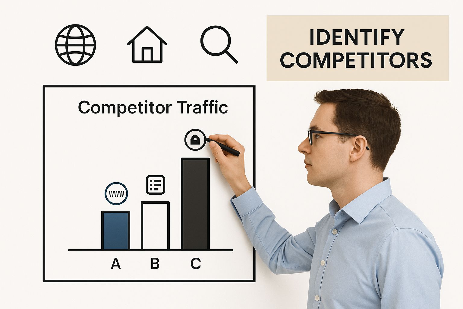 Infographic about seo competitor analysis template