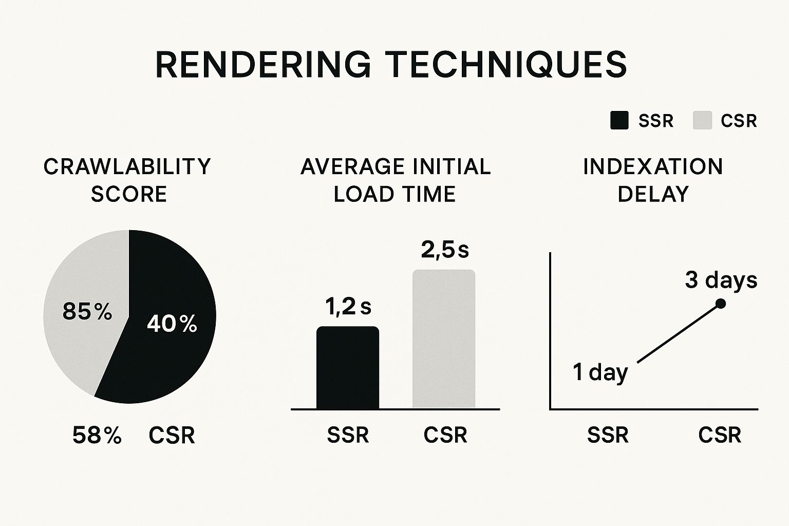Infographic about single page application and seo