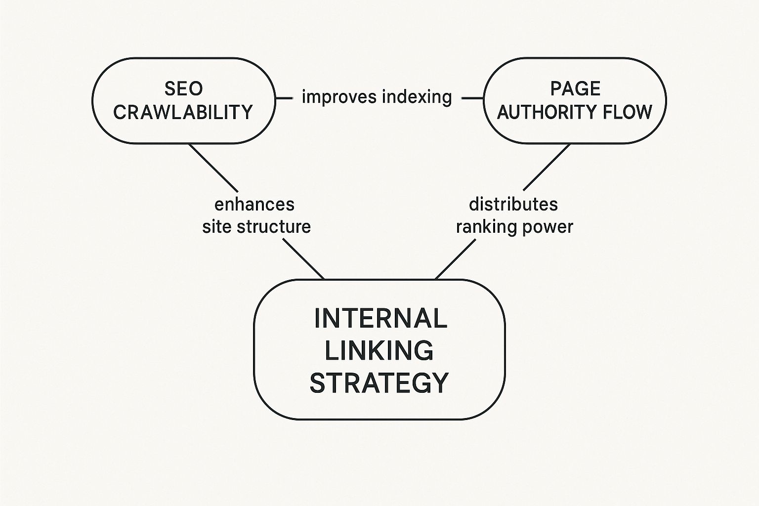 Infographic about internal linking strategy