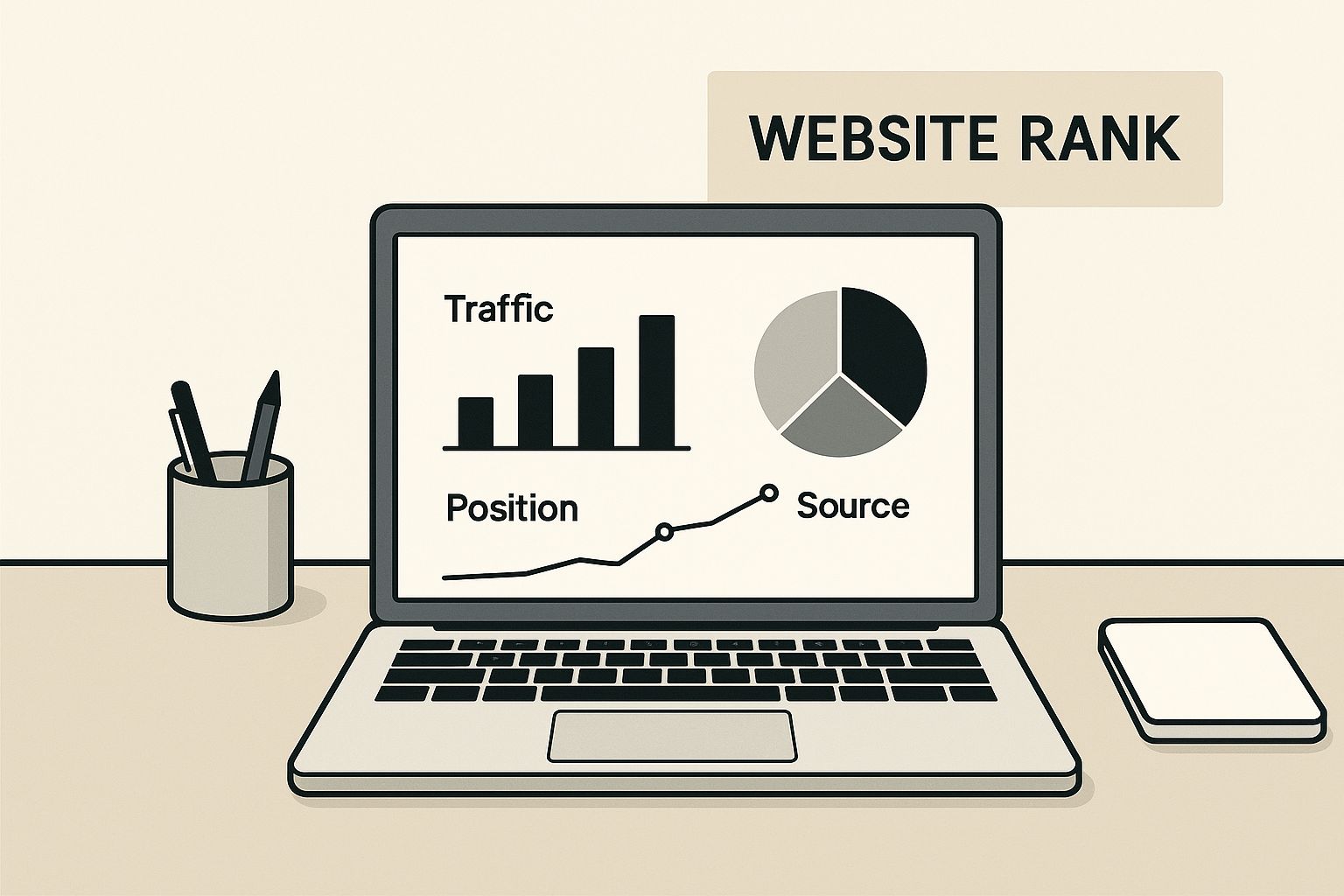 Infographic about how to find website rank