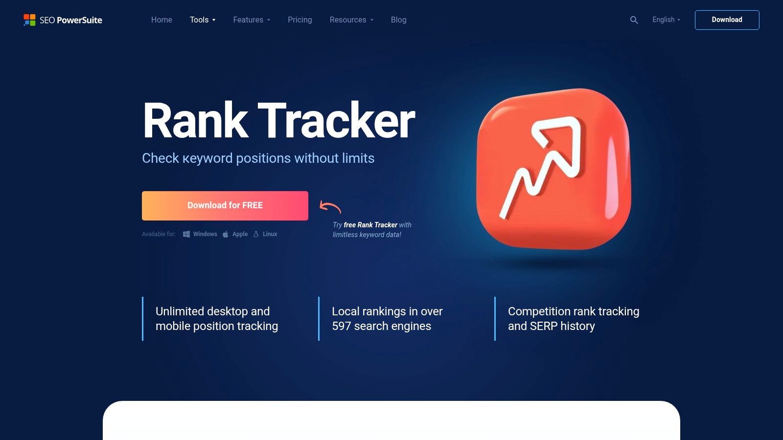 Rank Tracker by SEO PowerSuite