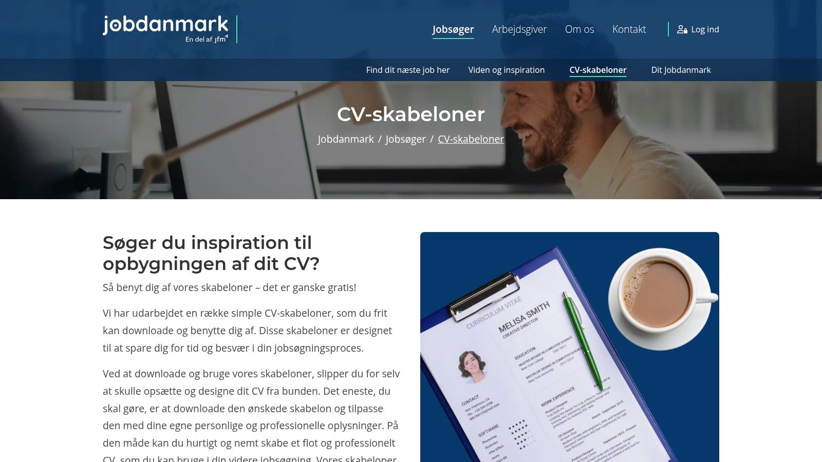 Jobdanmark CV-skabeloner