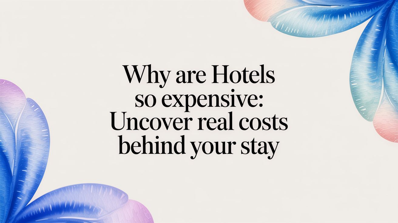 Why Are Hotels So Expensive: Uncover Real Costs Behind Your Stay