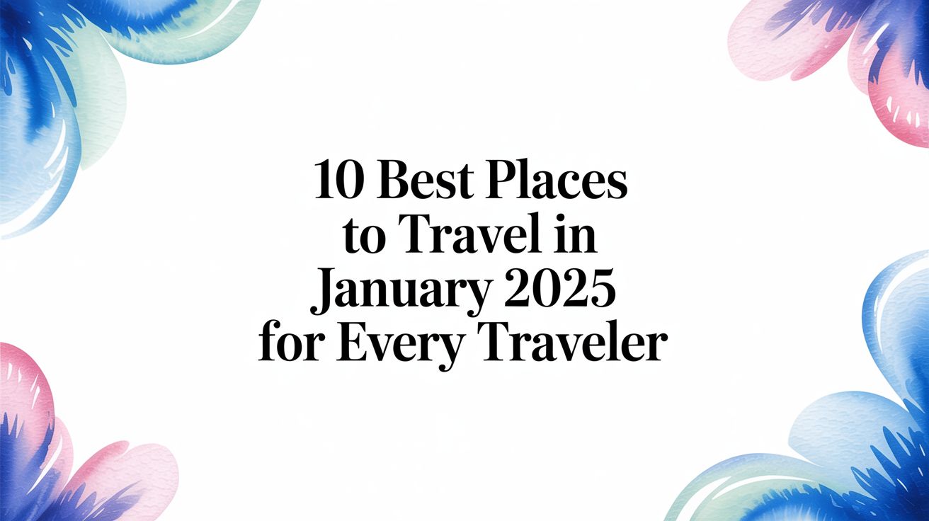10 Best Places to Travel in January 2025 for Every Traveler
