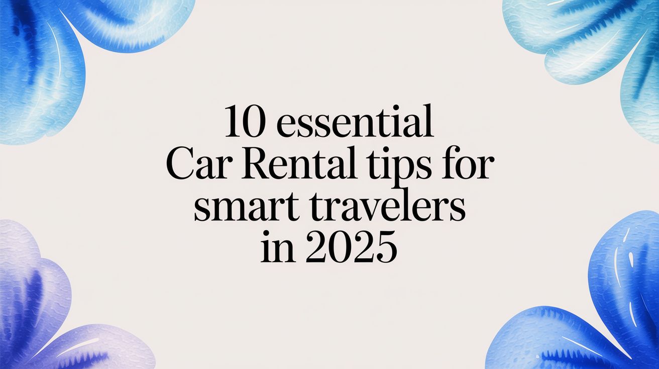10 Essential Car Rental Tips for Smart Travelers in 2025