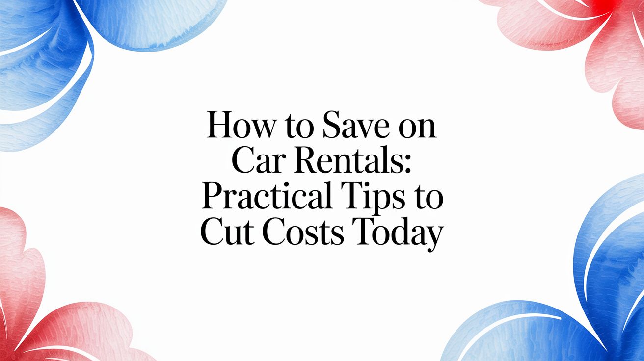 How to save on car rentals: Practical tips to cut costs today