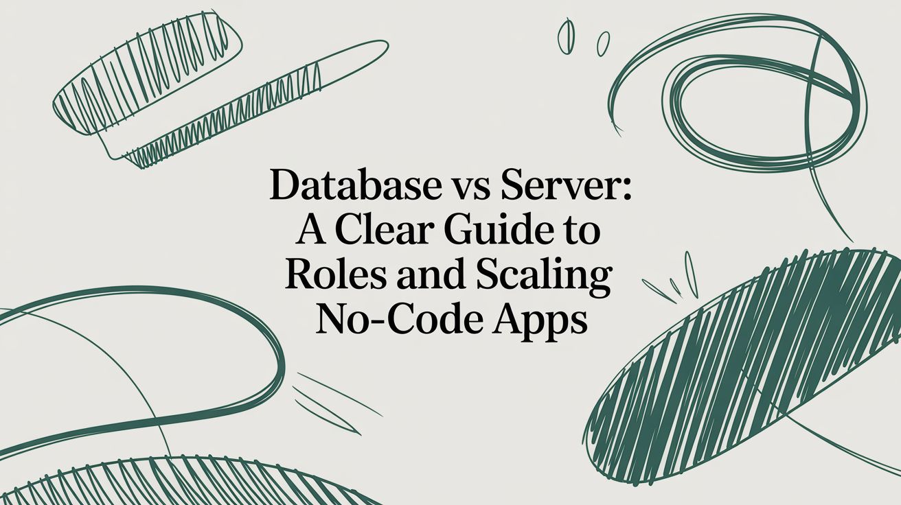 Database vs Server: A Clear Guide to Roles and Scaling No-Code Apps