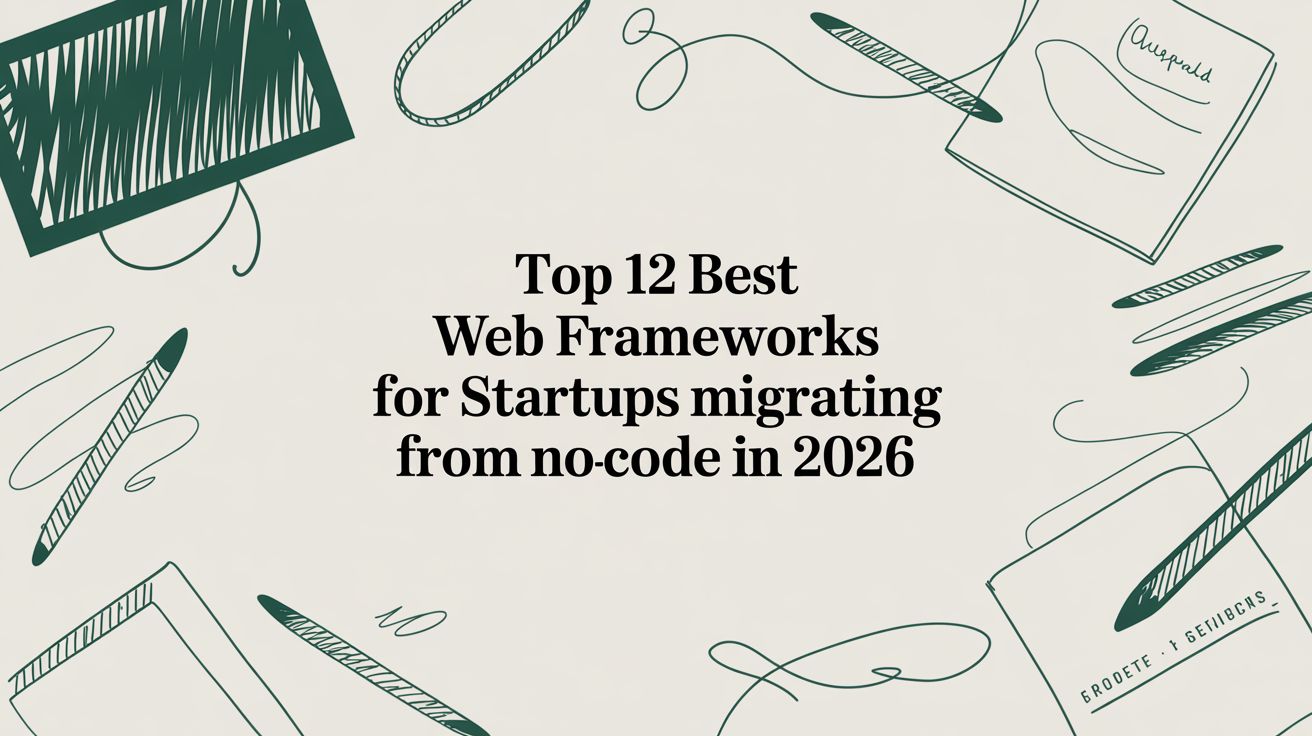 Top 12 Best Web Frameworks for Startups Migrating From No-Code in 2026