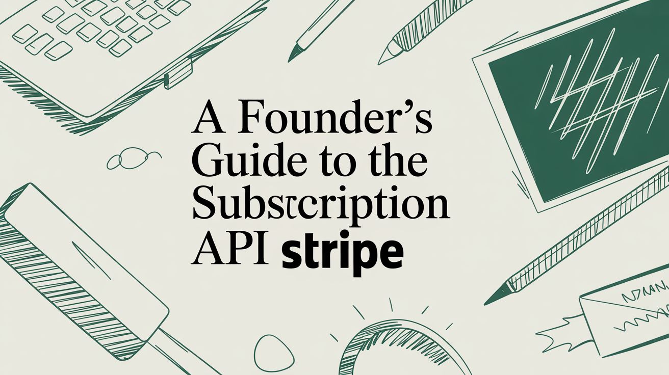 A Founder's Guide to the Subscription API Stripe