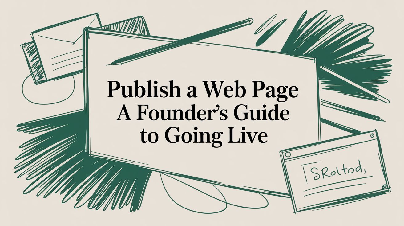 Publish a Web Page A Founder's Guide to Going Live
