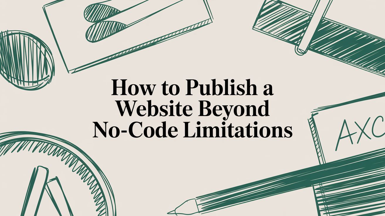 How to Publish a Website Beyond No-Code Limitations