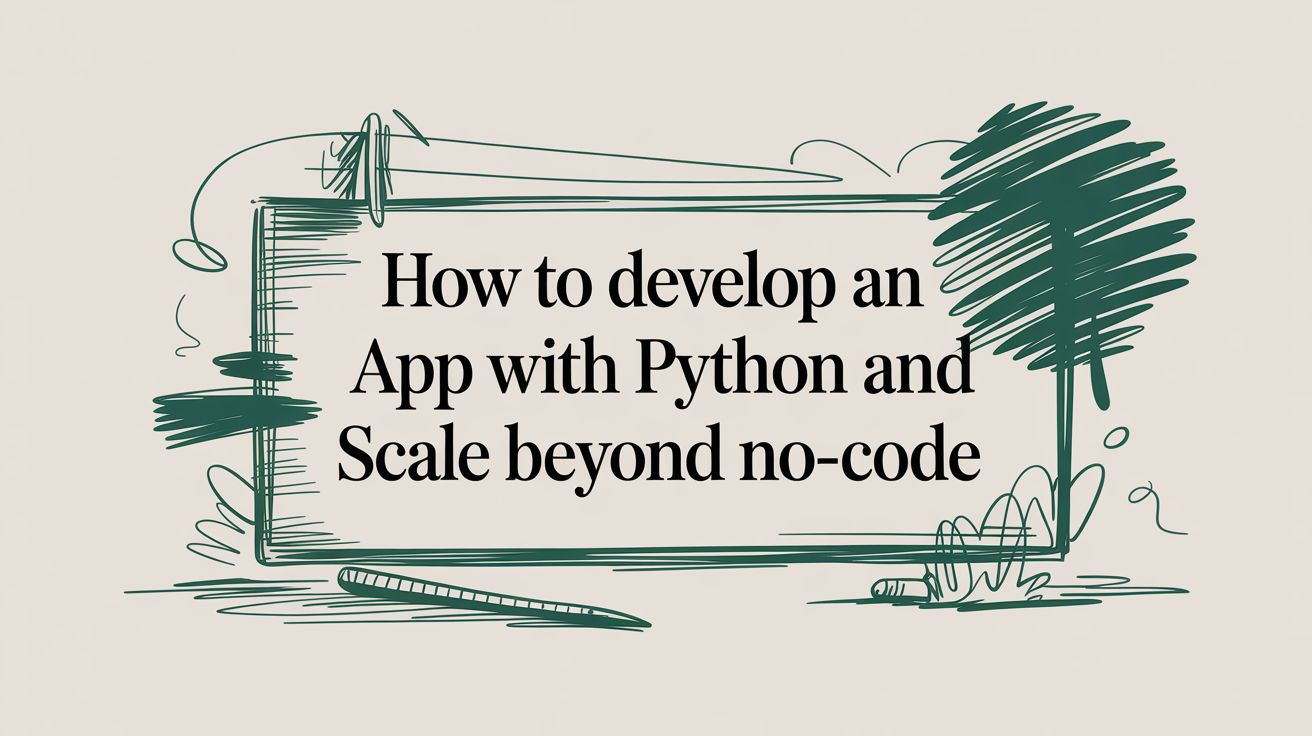 How to Develop an App with Python and Scale Beyond No-Code
