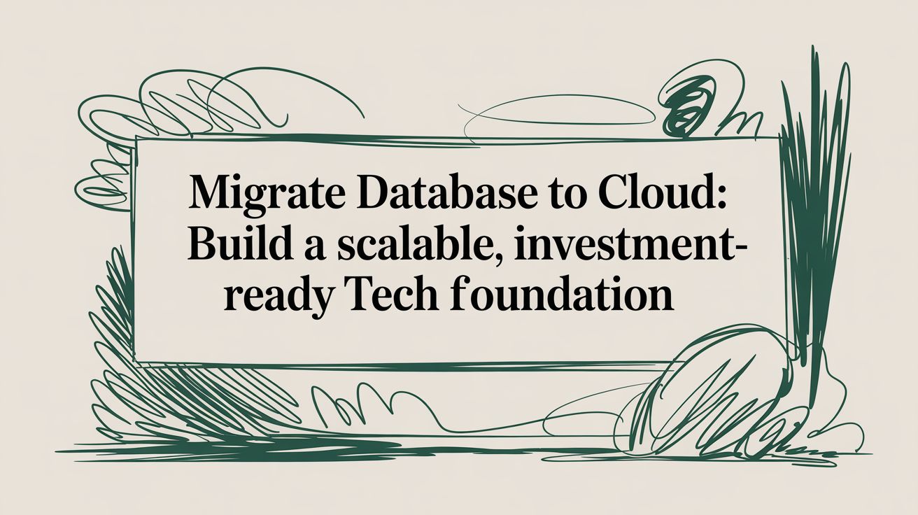 Migrate database to cloud: Build a scalable, investment-ready tech foundation