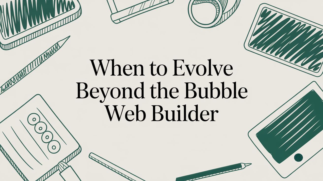 When to Evolve Beyond the Bubble Web Builder