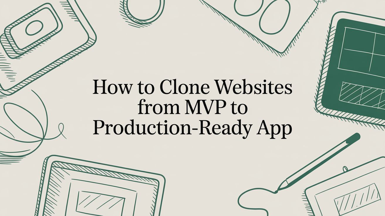 How to Clone Websites From MVP to Production-Ready App