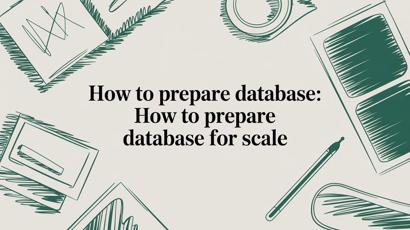How to Prepare Database: how to prepare database for scale