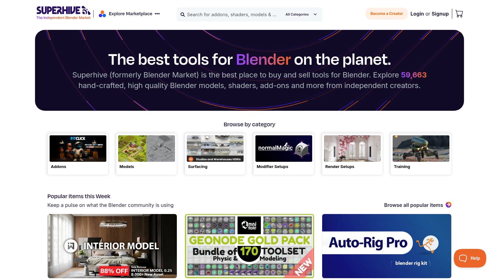 Superhive (formerly Blender Market)
