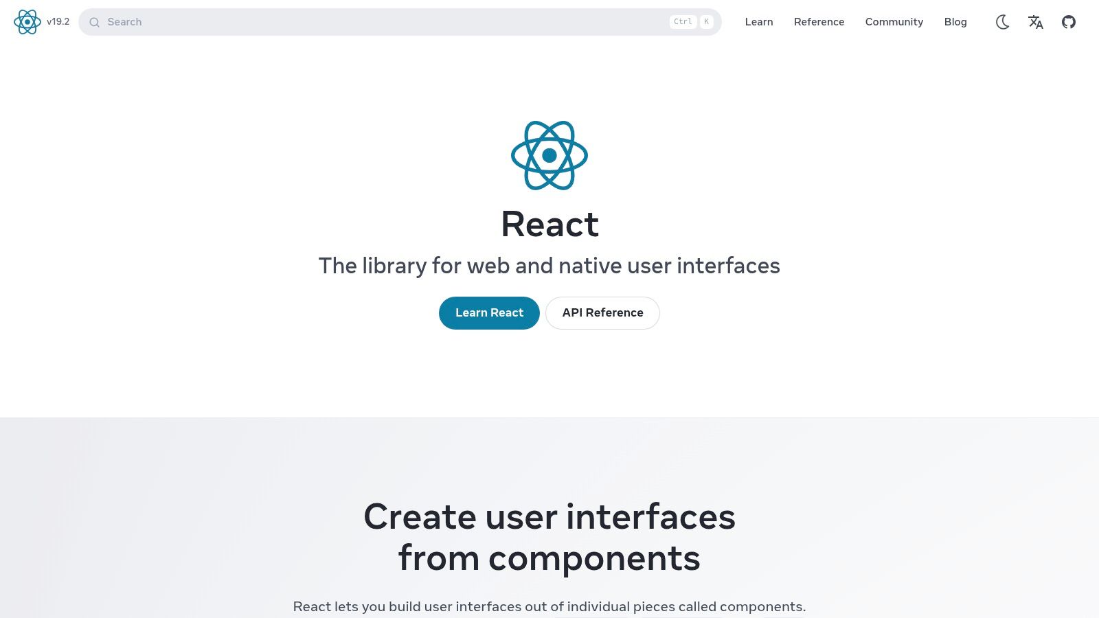 React