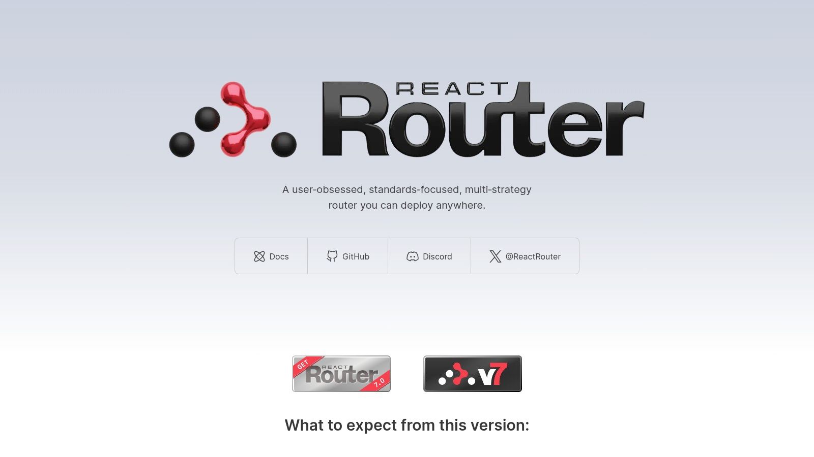 React Router (v7)