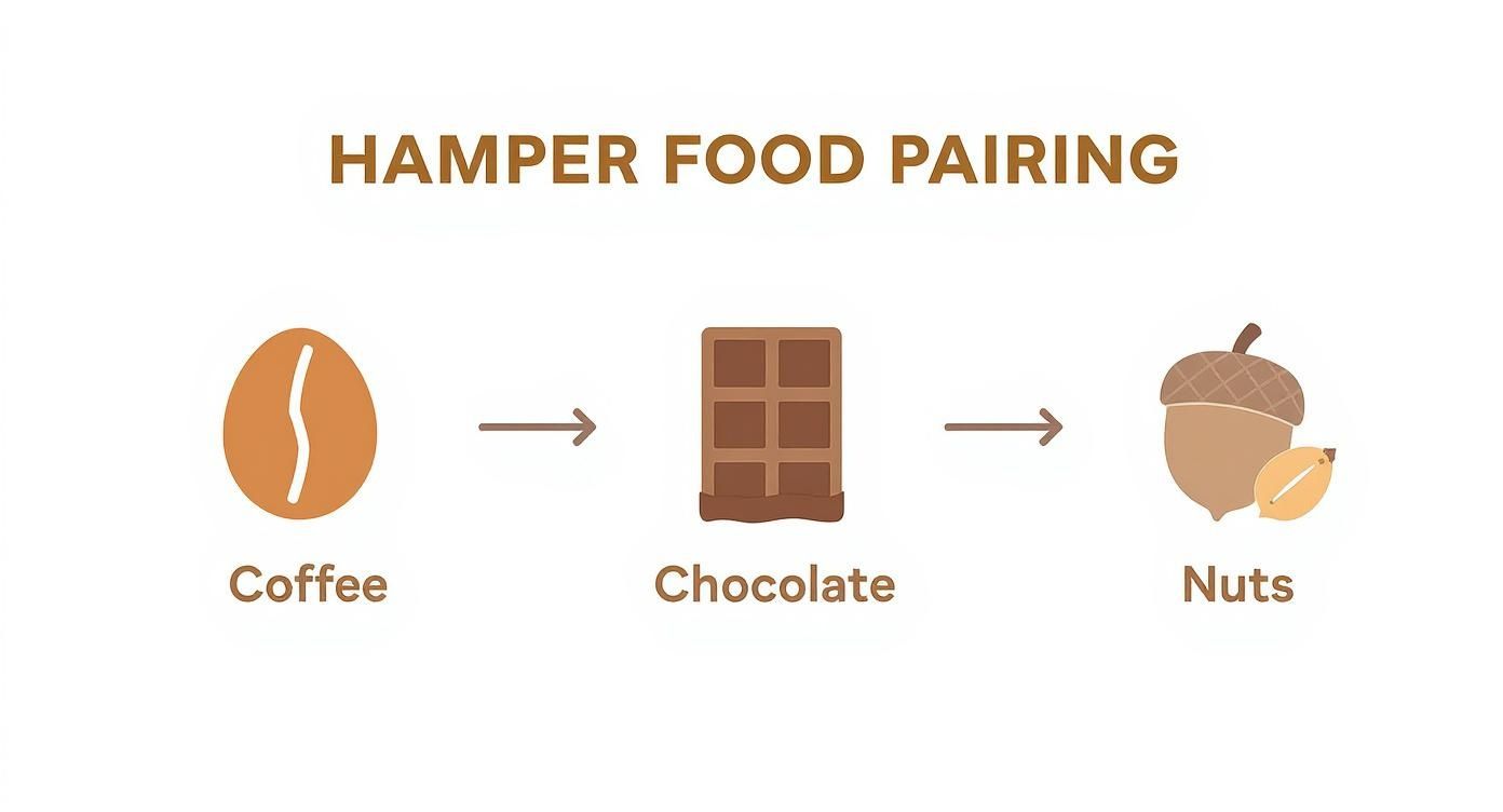 Infographic about coffee gift hampers