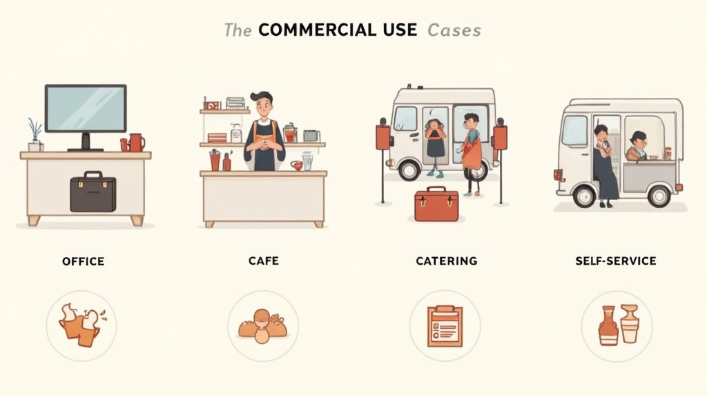 Office environment coffee station