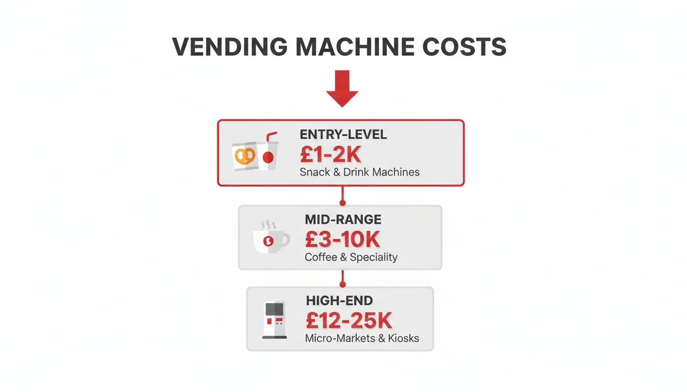 Infographic about how much do vending machines cost