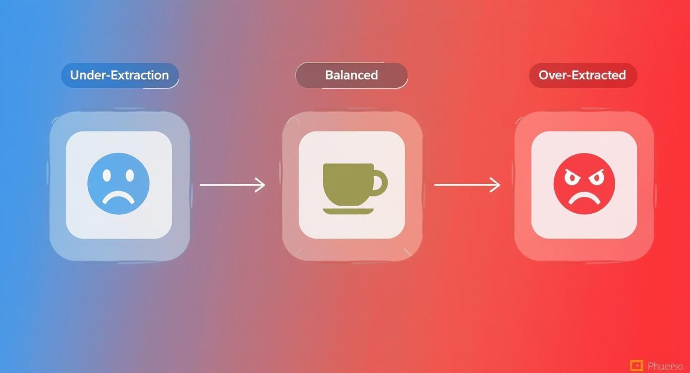 Infographic about best water temperature for coffee
