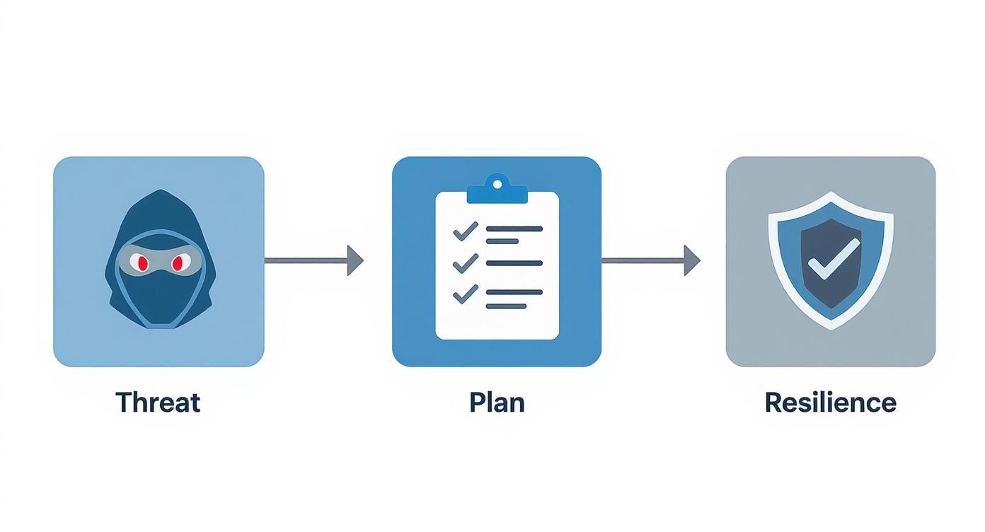 Infographic about disaster recovery plan template