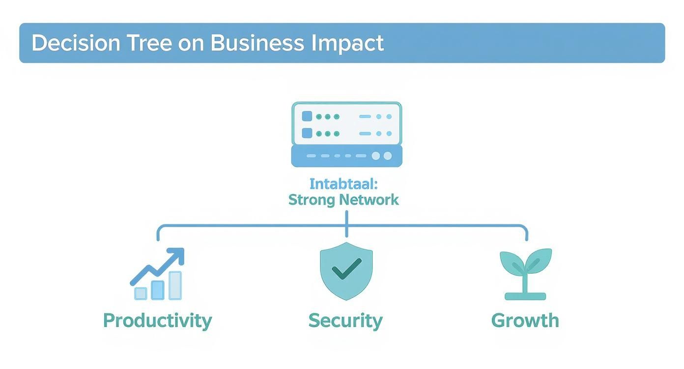 Infographic about what is network infrastructure