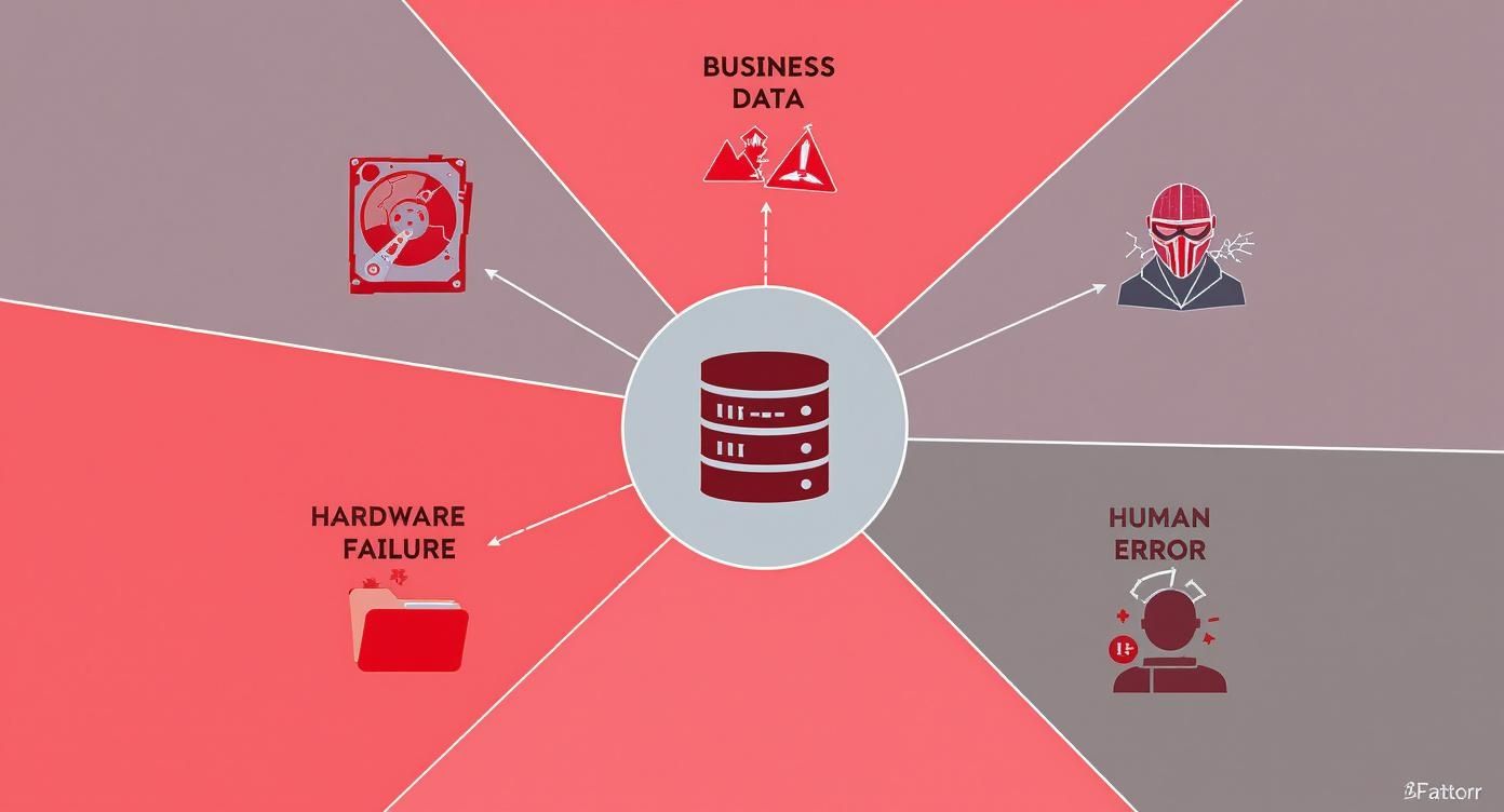 Infographic about cloud backup solutions for business