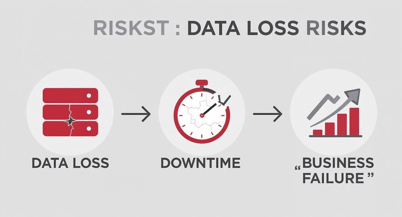 Infographic about how to prevent data loss