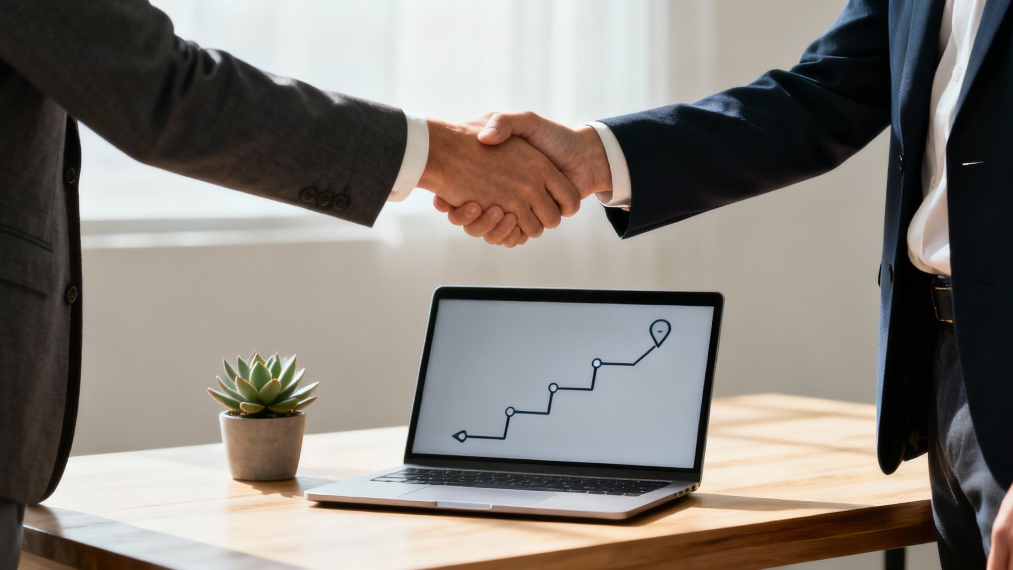 A team of IT professionals collaborating in a modern office setting, representing a managed service provider.