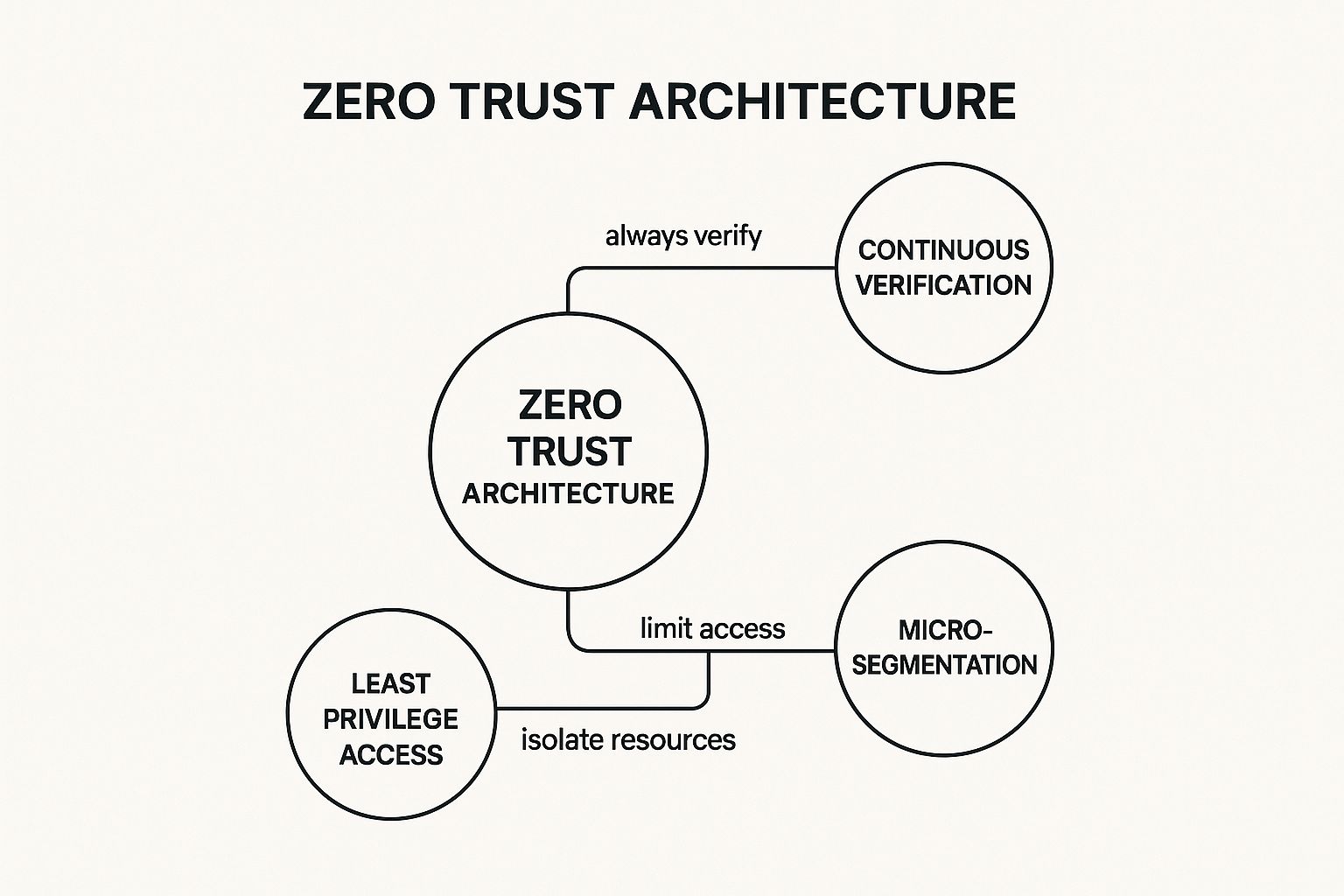 Infographic showing key data about Zero Trust Architecture