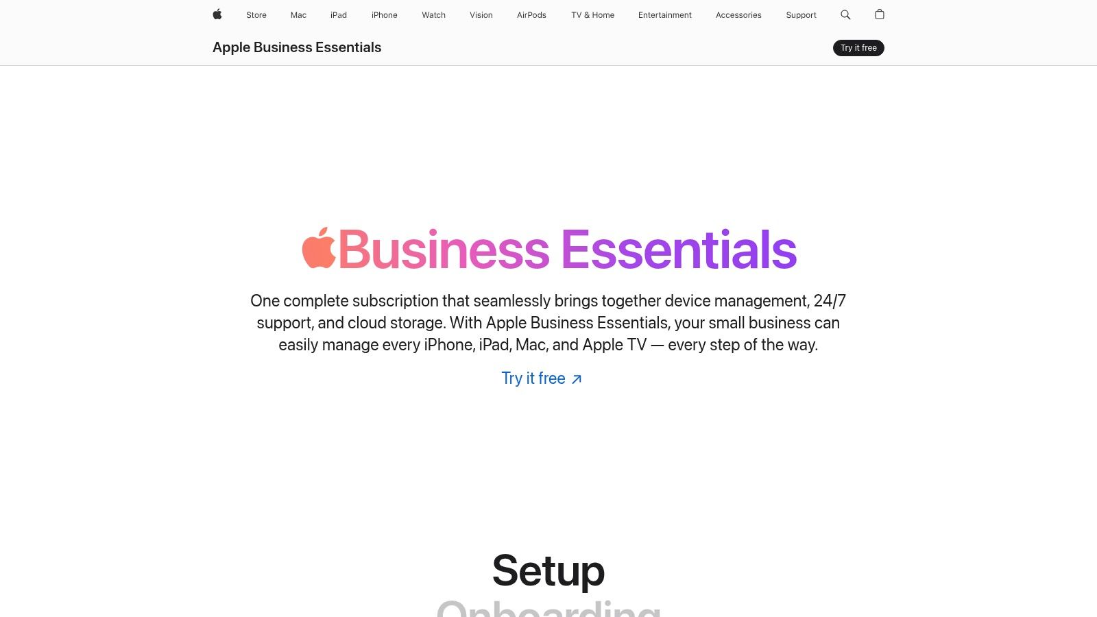 Apple Business Essentials