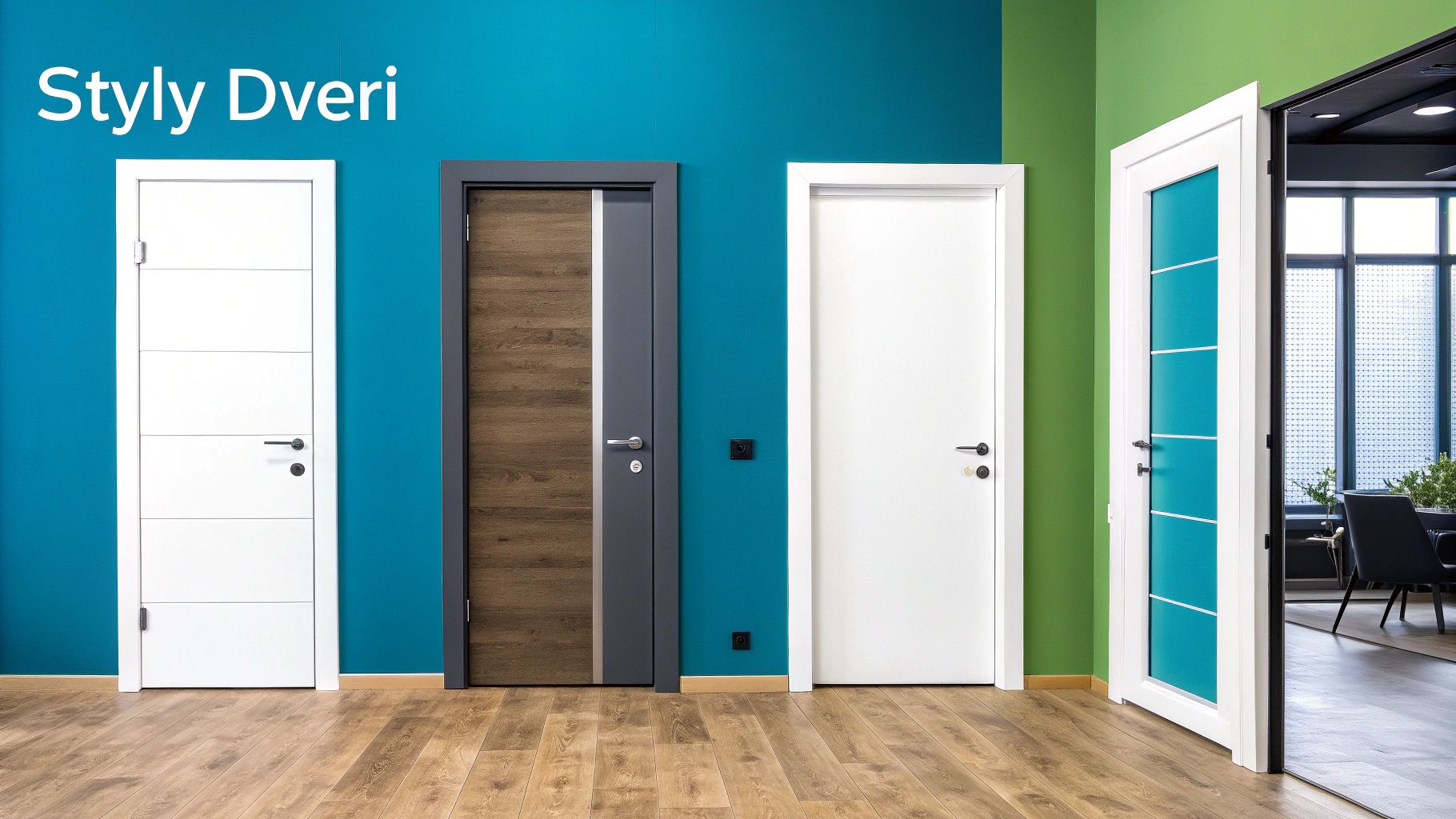 Moderné interiérové dvere v industriálnom štýle