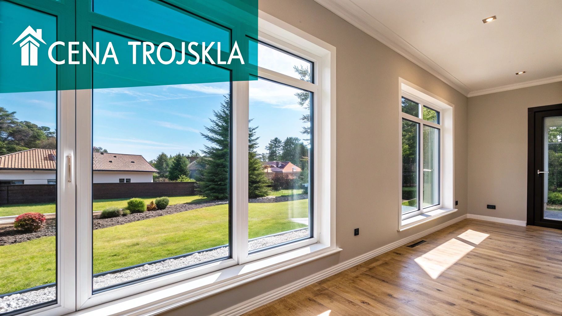 Moderné okno s izolačným trojsklom a výhľadom na mesto