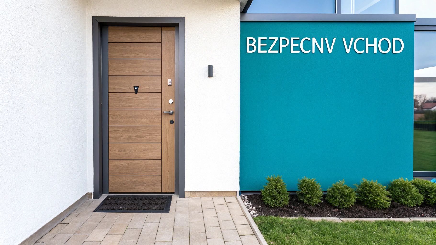 Moderné bezpečnostné dvere do domu spájajúce dizajn s ochranou