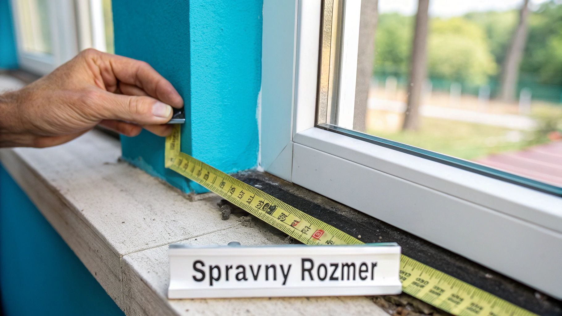 Detail profilu tesnenia na plastovom okne