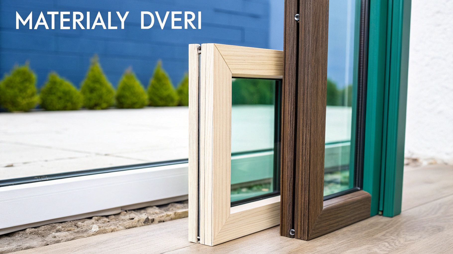 Moderné dvere na terasu spájajúce obývačku so záhradou